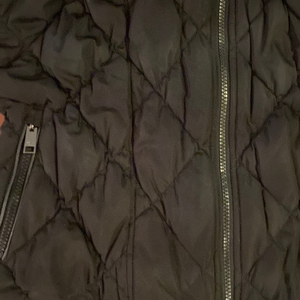 🎉HP🎉Marc NY Performance Quilted Puffer Vest Faux Leather Trim women’s Small - Picture 9 of 14